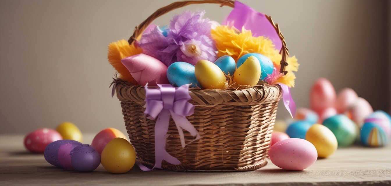 Presenting an Easter basket