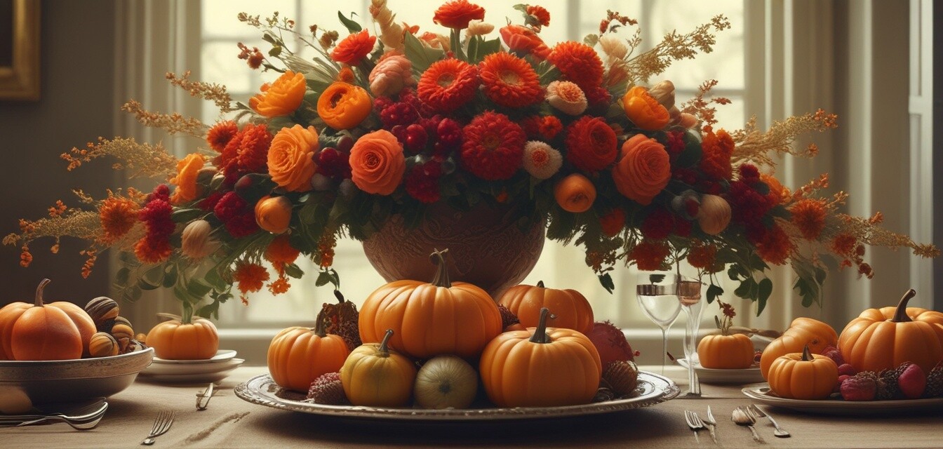 Thanksgiving table centerpiece